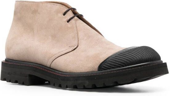 Kiton Suède desert boots Beige