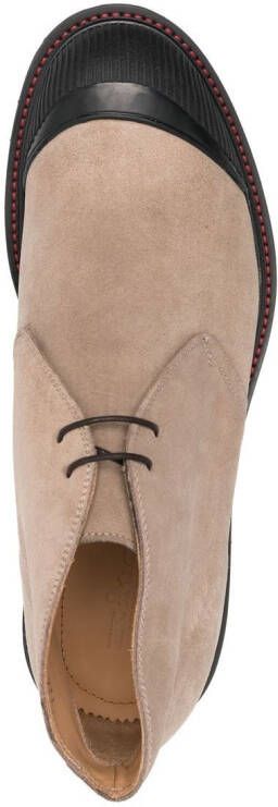 Kiton Suède desert boots Beige