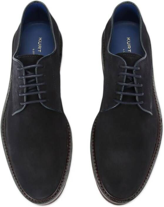 Kurt Geiger London Aiden suède derby schoenen Blauw