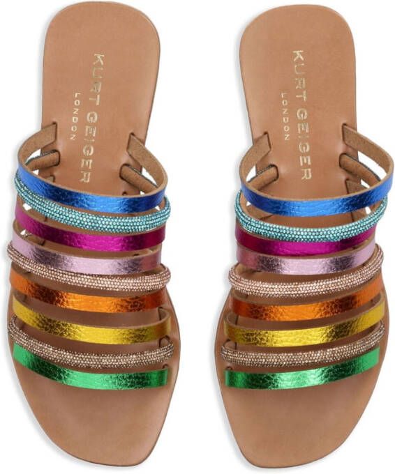 Kurt Geiger London Daisy Rainbow sandalen Blauw