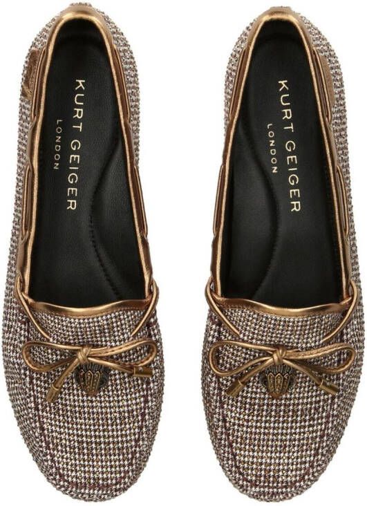 Kurt Geiger London Eagle leren mocassins Beige