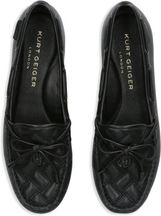 Kurt Geiger London Eagle leren loafers Zwart