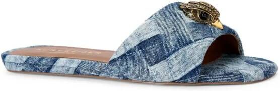 Kurt Geiger London Kensington denim sandalen Blauw