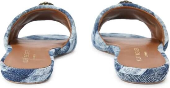 Kurt Geiger London Kensington denim sandalen Blauw