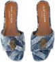 Kurt Geiger London Kensington denim sandalen Blauw - Thumbnail 4