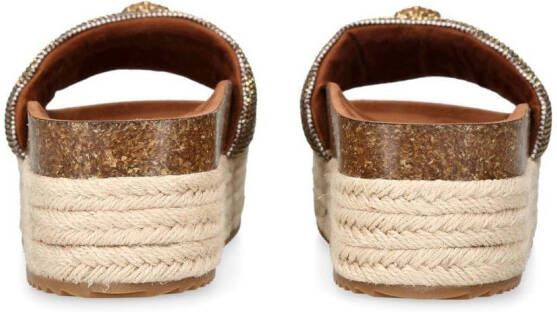 Kurt Geiger London Kensington espadrilles met plateauzool Beige