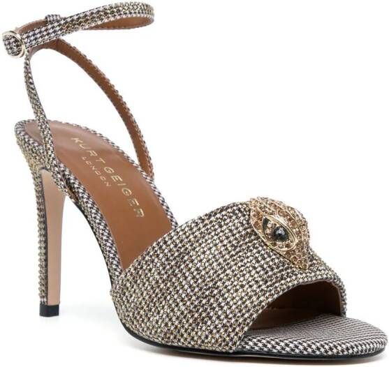 Kurt Geiger London 96 mm Kensington sandalen met hak Goud