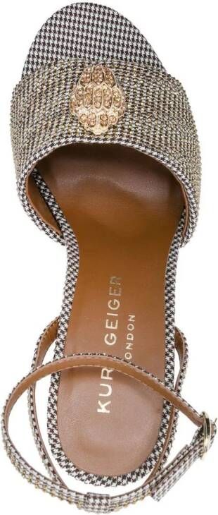 Kurt Geiger London 96 mm Kensington sandalen met hak Goud