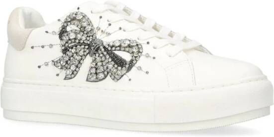 Kurt Geiger London Laney sneakers verfraaid met kristallen Wit