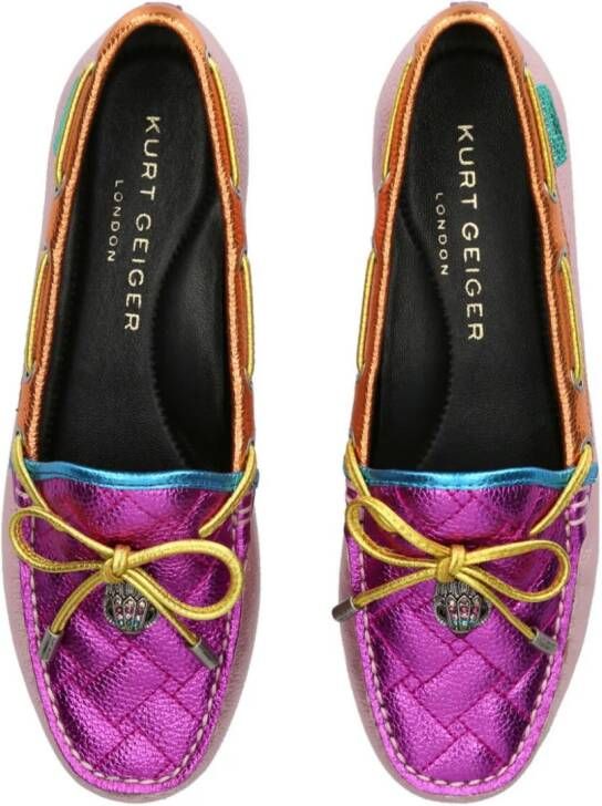 Kurt Geiger London Eagle leren mocassins Veelkleurig