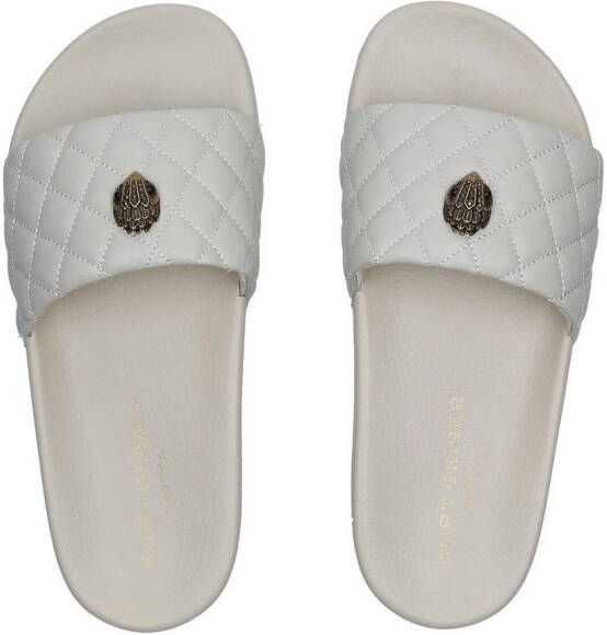 Kurt Geiger London Meena Eagle slippers met open neus Wit