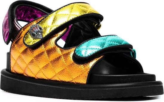 Kurt Geiger London Orson gewatteerde sandalen Goud