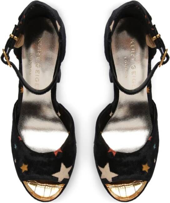 Kurt Geiger London Shoreditch sandalen met plateauzool Zwart