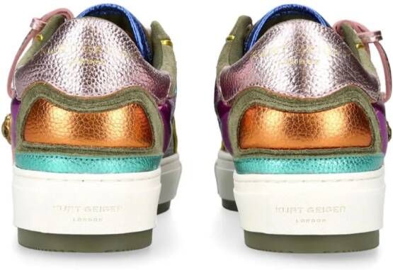 Kurt Geiger London Southbank Tag sneakers met vlakken Groen