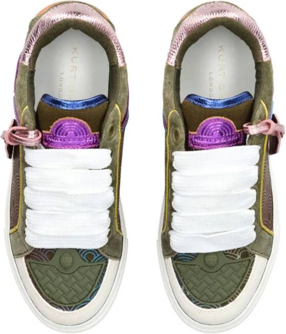 Kurt Geiger London Southbank Tag sneakers met vlakken Groen