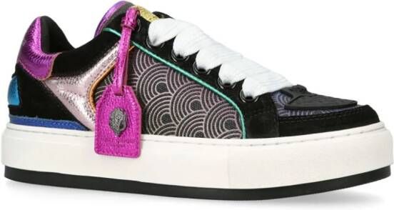 Kurt Geiger London Southbank Tag sneakers met vlakken Zwart