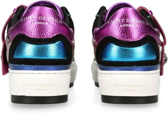 Kurt Geiger London Southbank Tag sneakers met vlakken Zwart