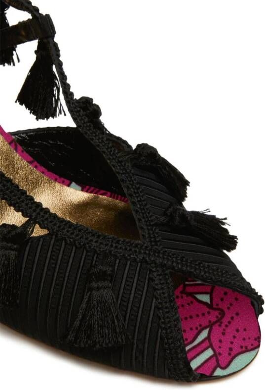 La DoubleJ Feria sandalen met sleehak Zwart