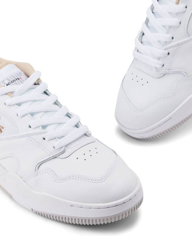 Lacoste Lineshot leren sneakers Wit