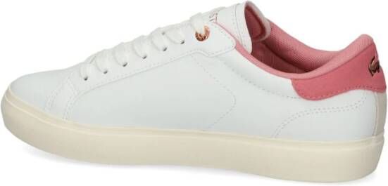 Lacoste Powercourt leren sneakers Wit