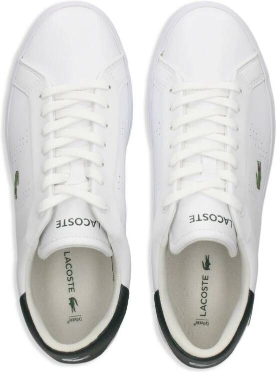 Lacoste Powercourt sneakers met logopatch Wit