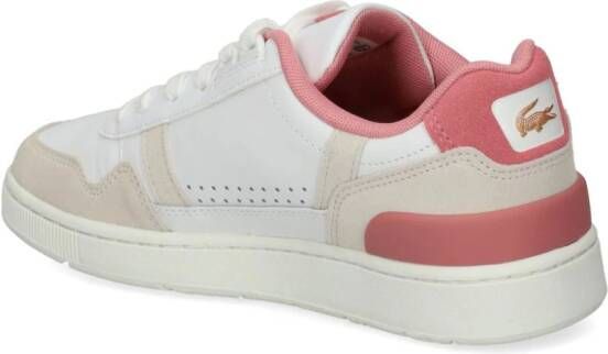 Lacoste T-Clip leren sneakers Wit