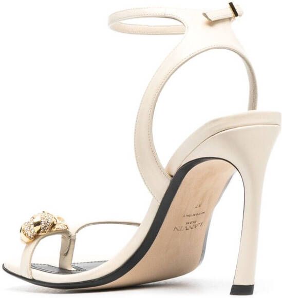 Lanvin Sandalen verfraaid met kristallen Beige