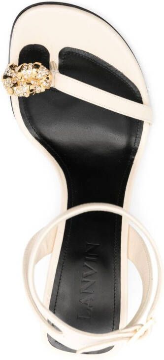 Lanvin Sandalen verfraaid met kristallen Beige