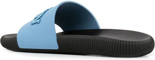 Lanvin Arpège slippers verfraaid met logo Blauw