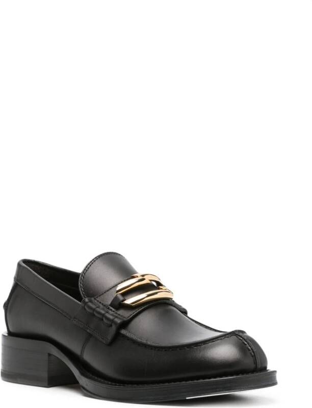 Lanvin Leren loafers Zwart