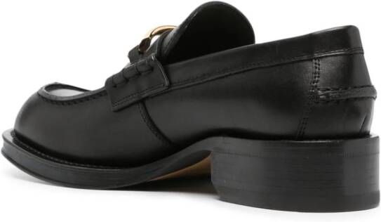 Lanvin Leren loafers Zwart