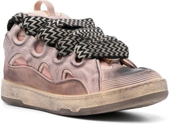 Lanvin Curb chunky sneakers Roze