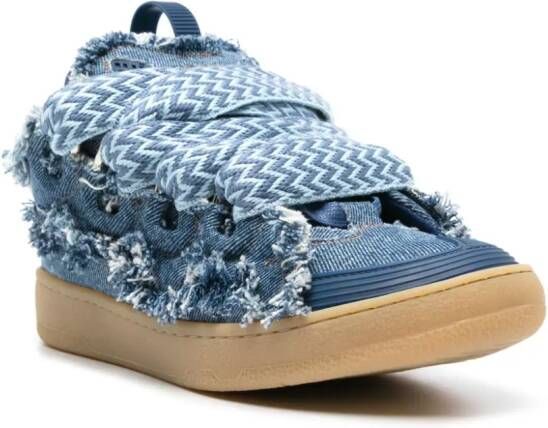 Lanvin Curb denim sneakers Blauw