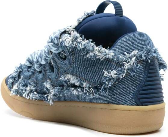 Lanvin Curb denim sneakers Blauw