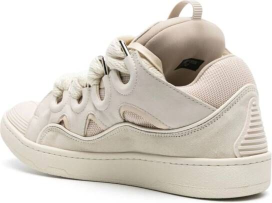 Lanvin Curb leren sneakers Beige