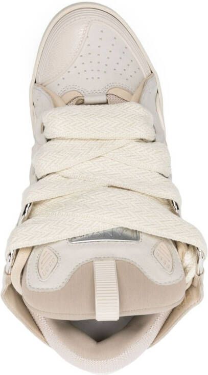 Lanvin Curb leren sneakers Beige