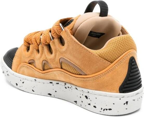 Lanvin Curb sneakers met vlakken Geel