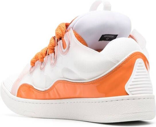 Lanvin Curb sneakers met vlakken Wit