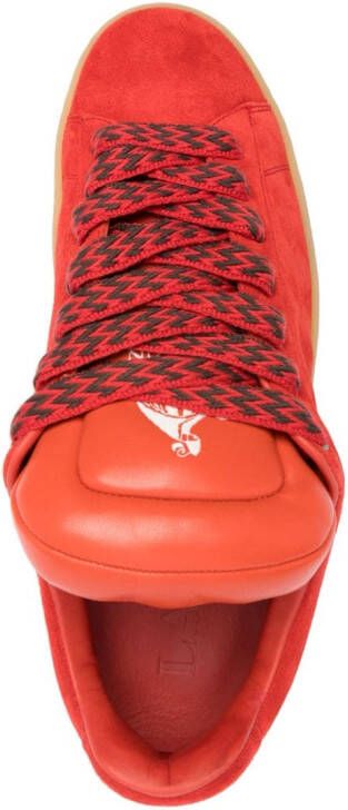 Lanvin x Future Hyper Curb suède sneakers Rood