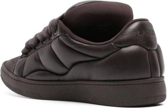 Lanvin Curb XL leren sneakers Bruin