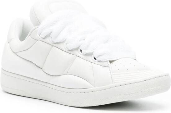 Lanvin Curb XL leren sneakers Wit