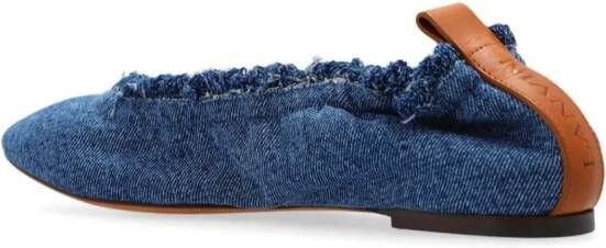 Lanvin Denim ballerina's Blauw