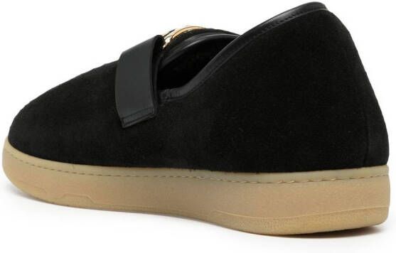 Lanvin Fluwelen slippers Zwart