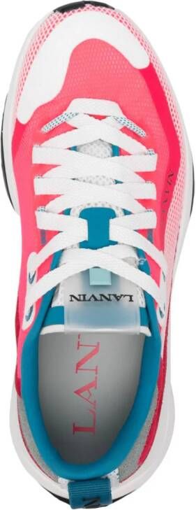 Lanvin L-I sneakers met mesh Roze