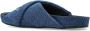 Lanvin Denim slippers met geborduurd logo en gekruiste bandjes Blauw - Thumbnail 3