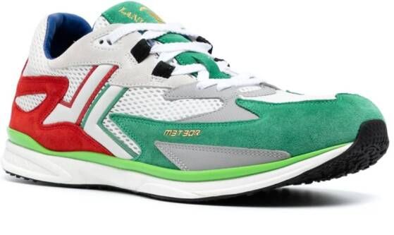 Lanvin Meteor Runner colour-block sneakers Groen