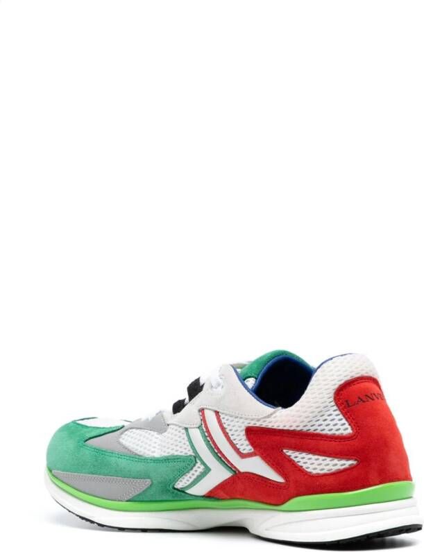 Lanvin Meteor Runner colour-block sneakers Groen