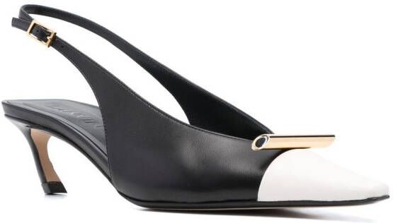 Lanvin Rita leren slingback pumps Zwart