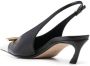 Lanvin Rita leren slingback pumps Zwart - Thumbnail 3