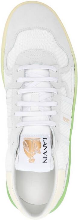 Lanvin Sneakers met vlakken WHITE YELLOW